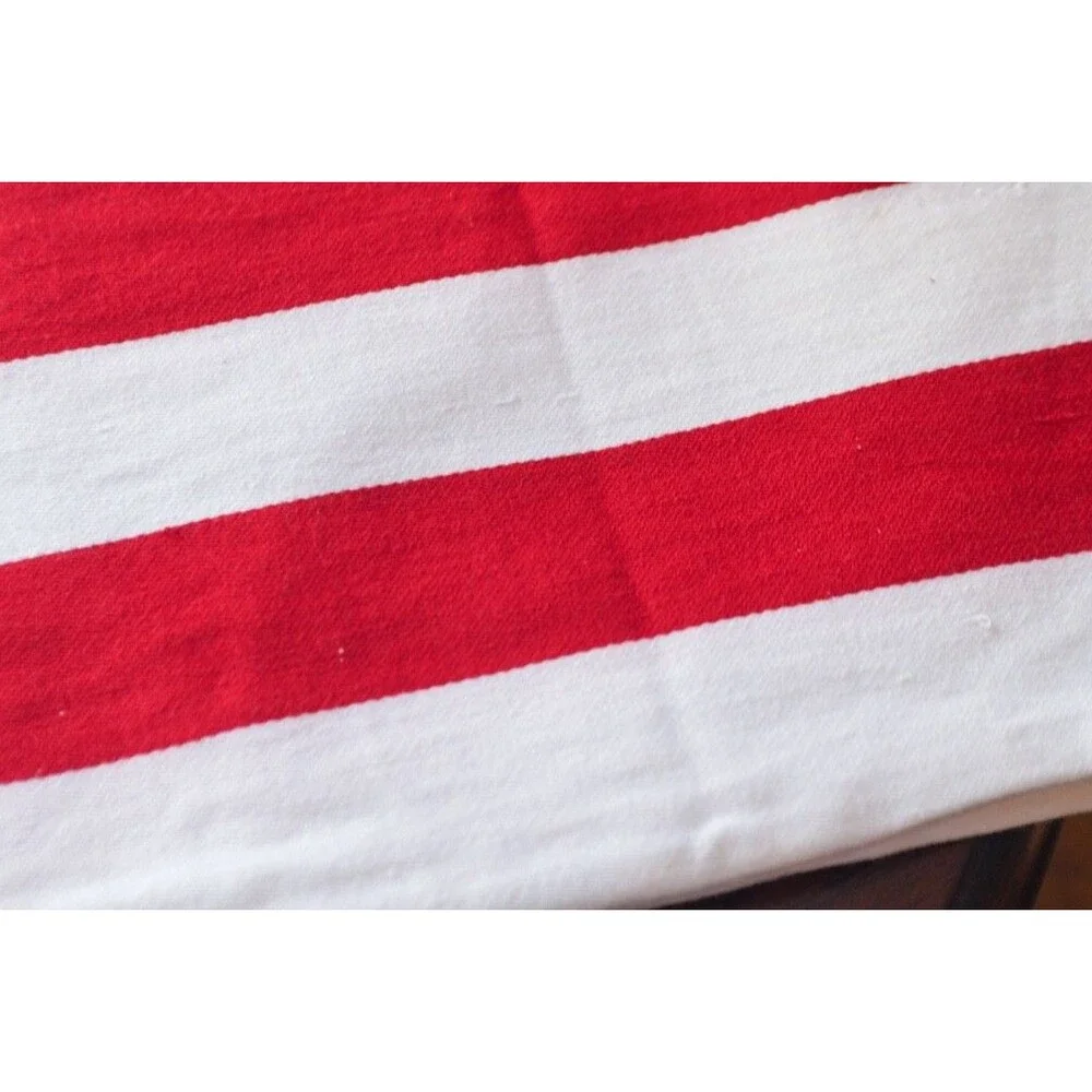 CRATE & BARREL Stars & Stripes American Flag 14”x90” TABLE RUNNER 4th of July